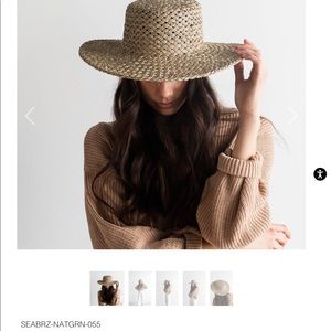 Gigi Pip natural sea grass seabreeze hat